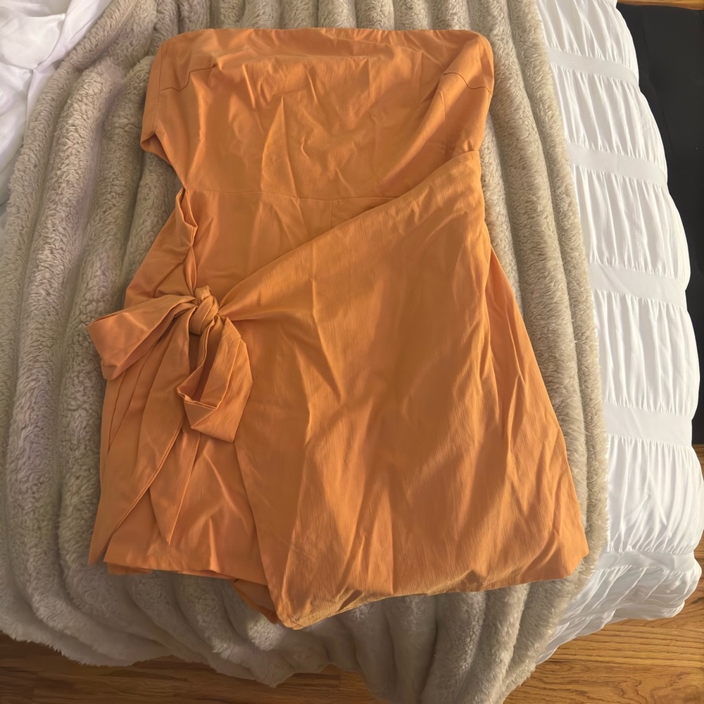 Le Lis Vibrant Orange Dress